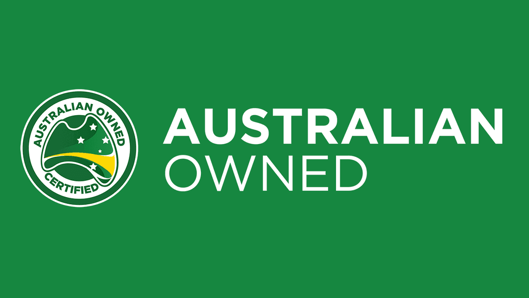 The Australian Owned logo on a green background.